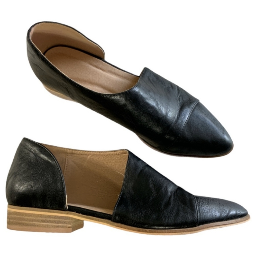Catherine Malandrino swan black loafer size 9